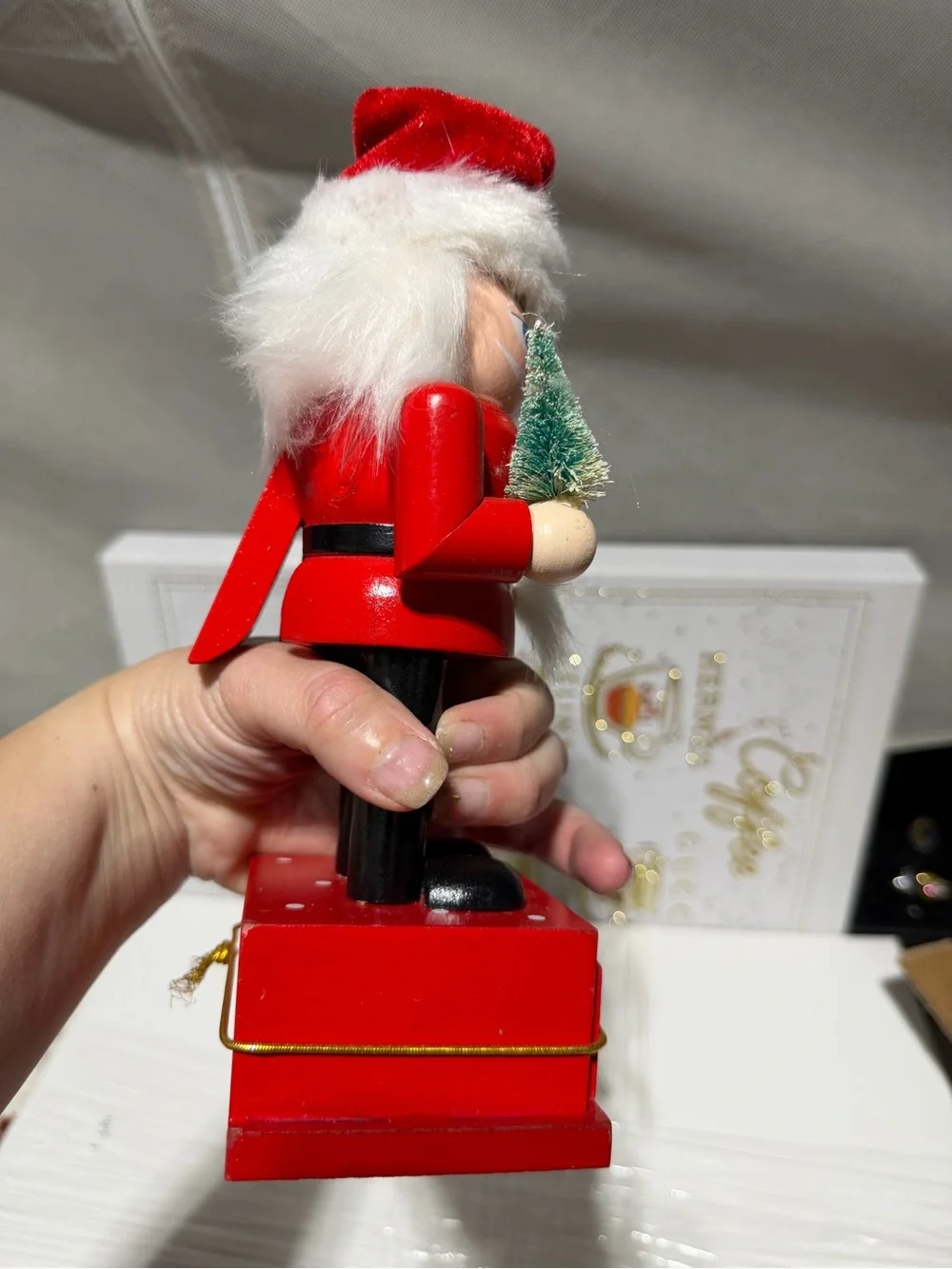Wooden Santa Nutcracker Christmas Countdown Advent Calander